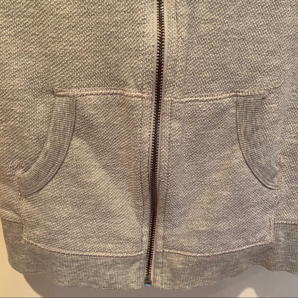 Cat & Jack Girls' Zip-Up Hooded Grey Sweatshirt - Picture 2 of 7